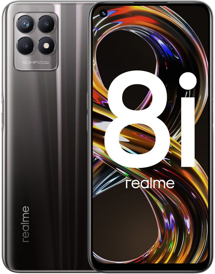 Купить Защитные пленки и стекла для смартфон REALME 8i 4/128Gb, черный ...