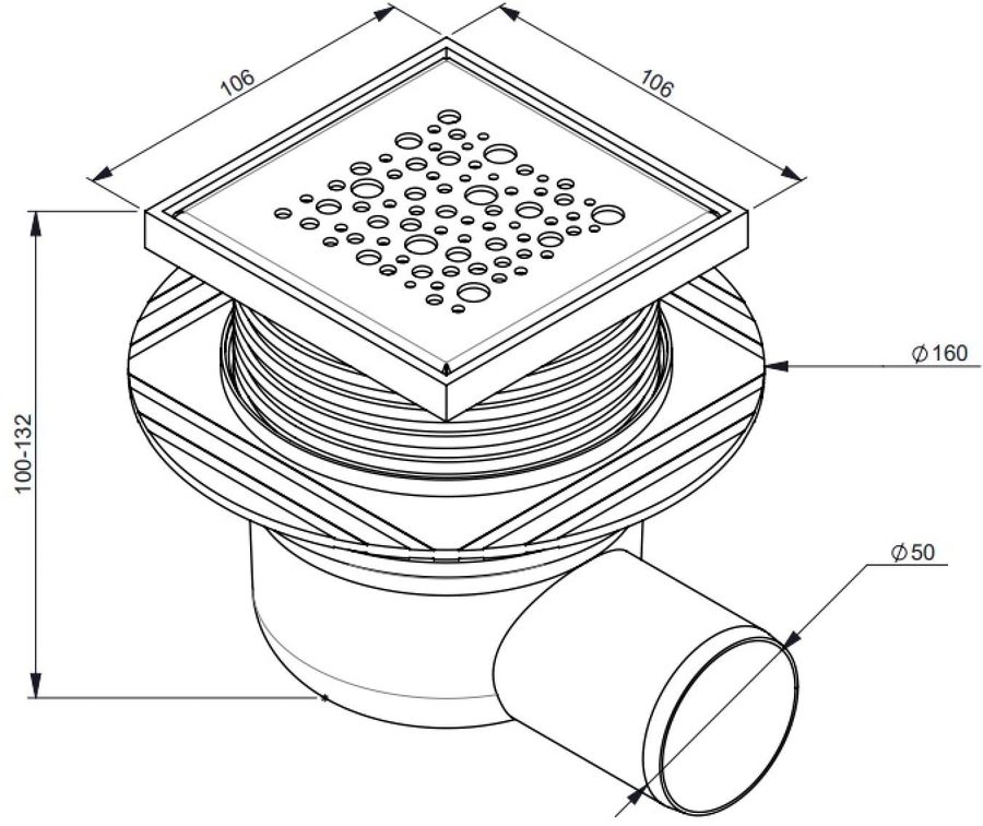 Трап SantecPro для душа (AT11074) - купить в Ситилинк | 1613905