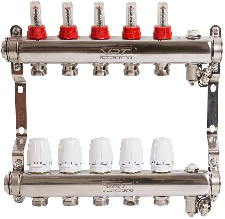 Коллектор VRT 530144, регулирующий, с регулировочными вентилями, 3/4 ...