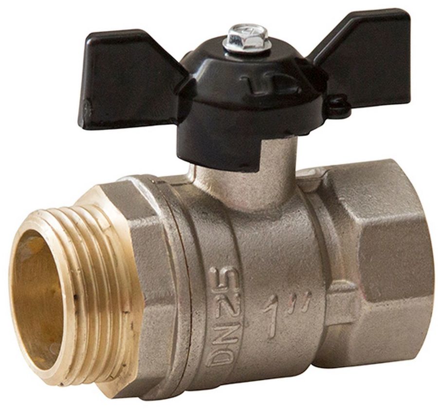 Характеристики Кран шаровый LD 537122, проходной запорный, 1/2 ...