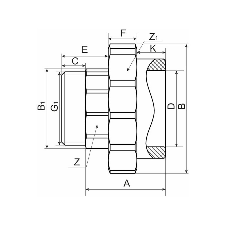 Купить Герметики для муфта разъемная EVER PLAST 532442, резьба наружная ...