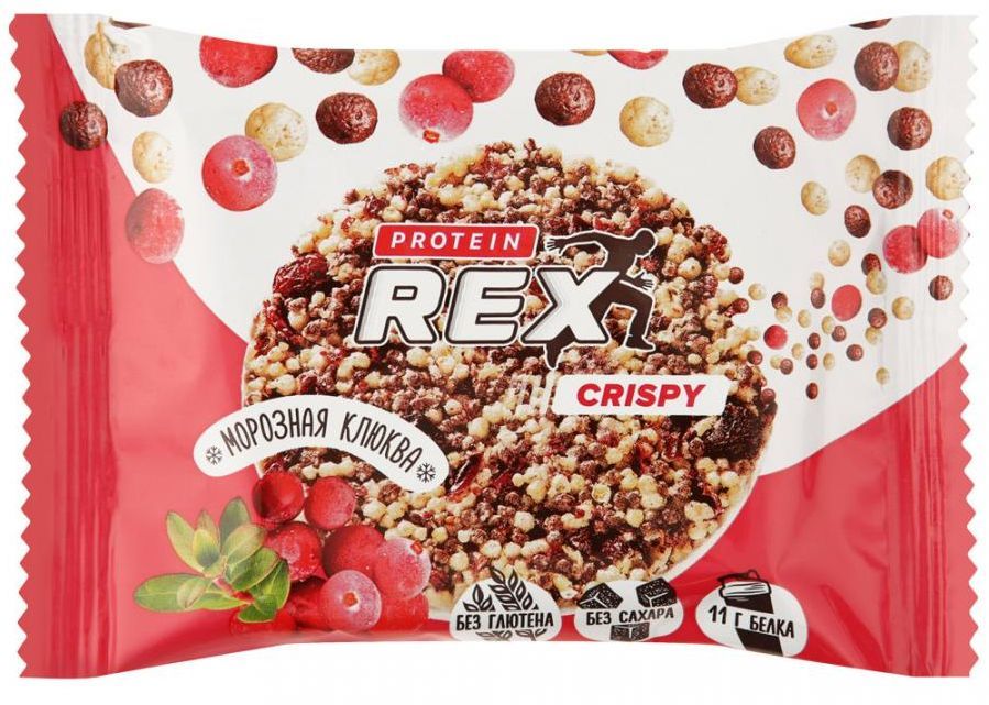 Печенье PROTEIN REX Crispy, 12х55гр, Морозная клюква - купить в ...