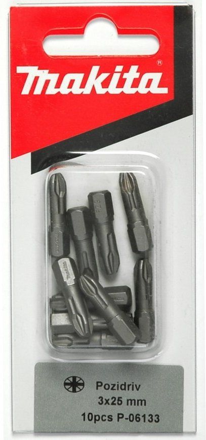 Характеристики Набор бит Makita P-06133, шестигранный, 10шт (1623935 ...