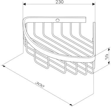 Полка am pm sense l a7452100 хром