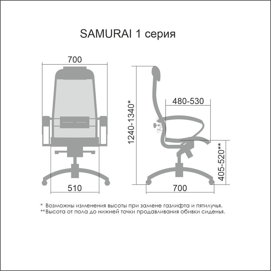 Газлифт для кресла самурай