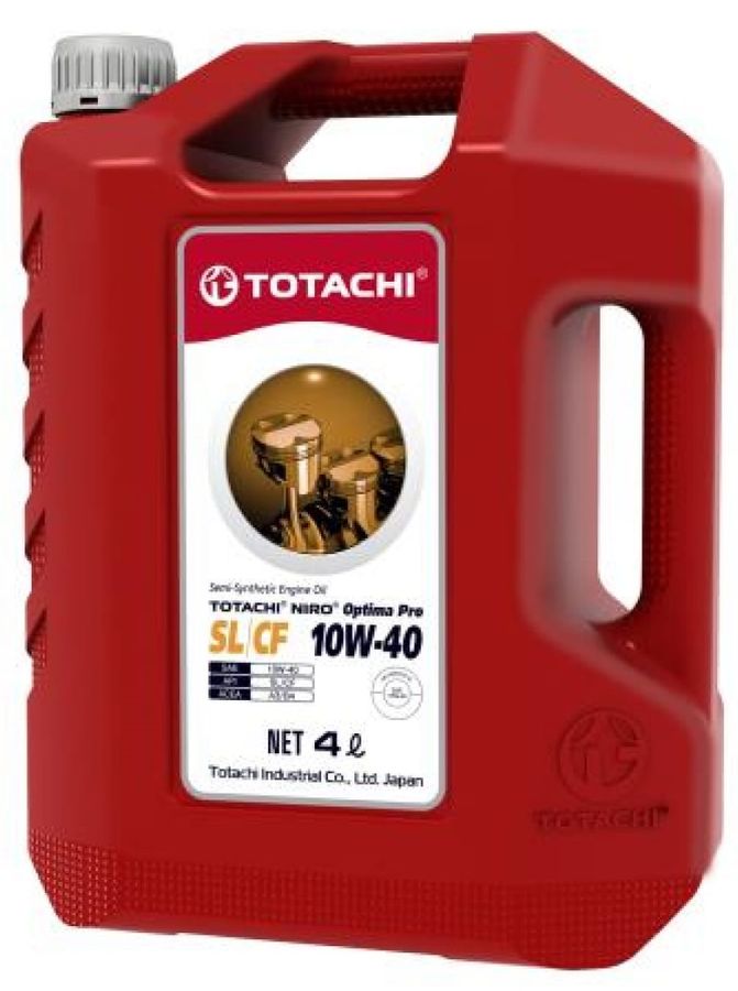 Моторное масло TOTACHI Niro Optima Pro Semi-Synthetic, 10W-40, 4л ...