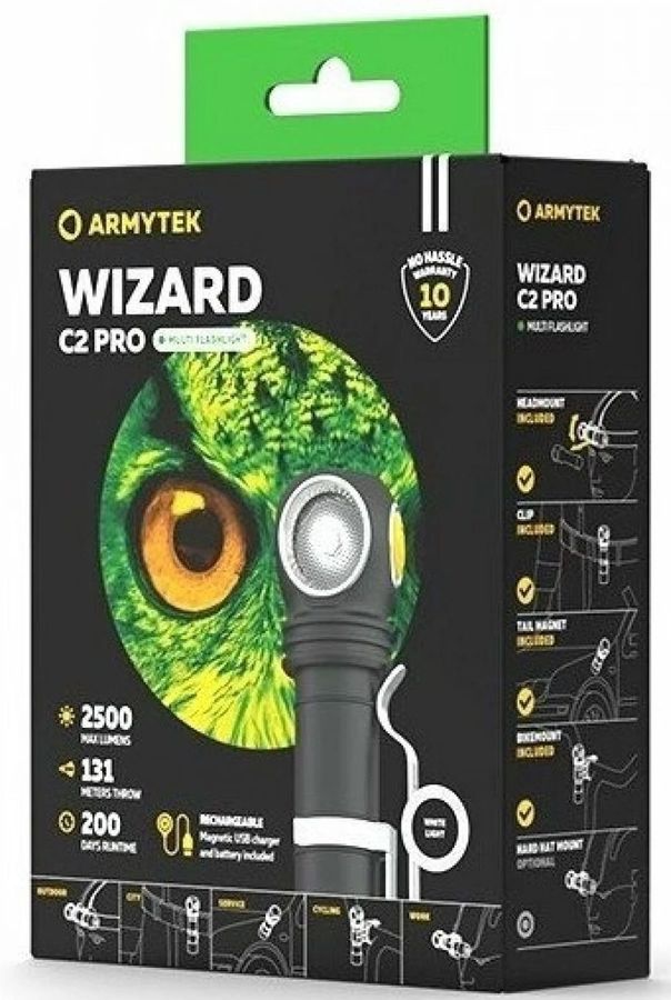 Armytek wizard c2 pro max magnet usb обзор