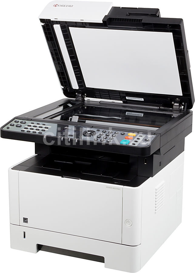 МФУ лазерный Kyocera Ecosys M2235DN + картридж, черно-белая печать, A4 ...
