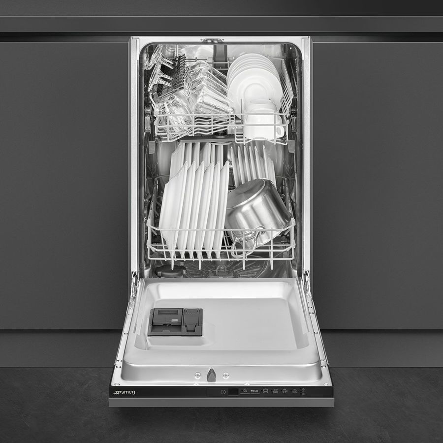 Посудомоечная машина узкая SMEG ST4512IN, черный - купить в Ситилинк ...