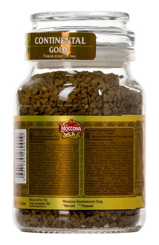 Кофе растворимый Moccona Continental Gold, 95 гр - купить в Ситилинк ...