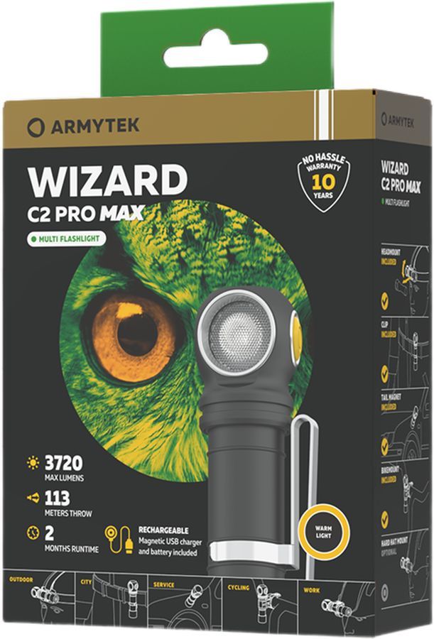 Armytek wizard c2 pro max magnet usb обзор