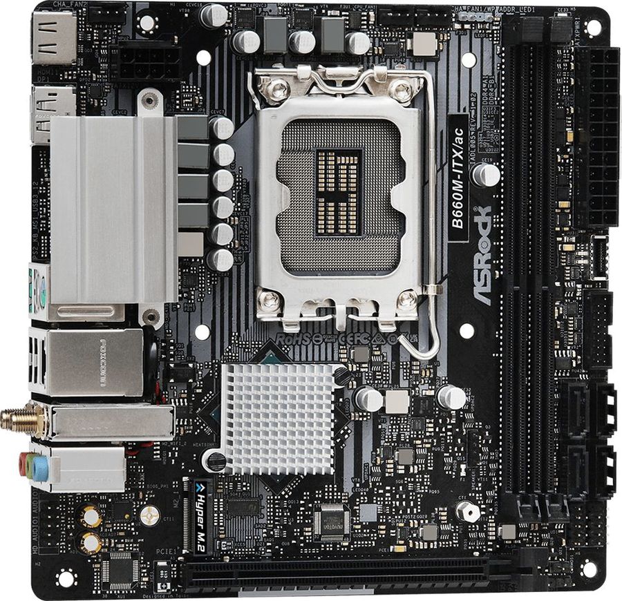 Материнская плата ASROCK B660M-ITX/AC - купить в Ситилинк | 1714418