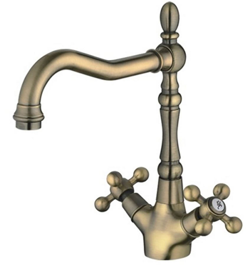 Смеситель для мойки на кухню бронза