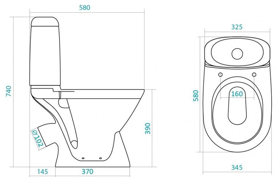 Унитаз Santek Римини WH501523 наполь.компакт (мех.повреждение) - купить ...