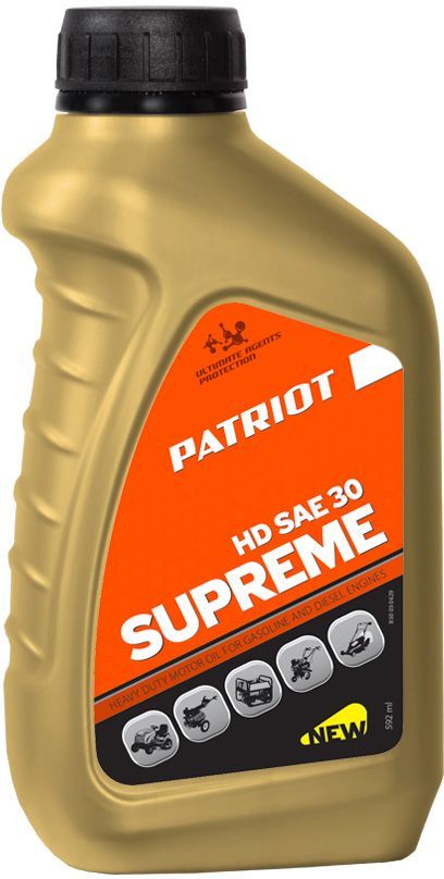 Моторное масло Patriot Supreme HD, SAE30, 0.592л, минеральное - купить ...