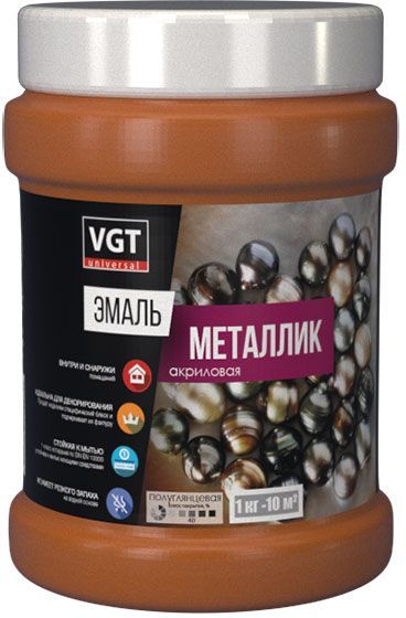 Характеристики Эмаль VGT Металлик ВД-АК-1179 (14347) 1л (1728539 ...