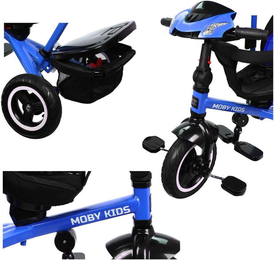 Характеристики Трехколесный велосипед MOBY KIDS Rider 360, 641207 ...