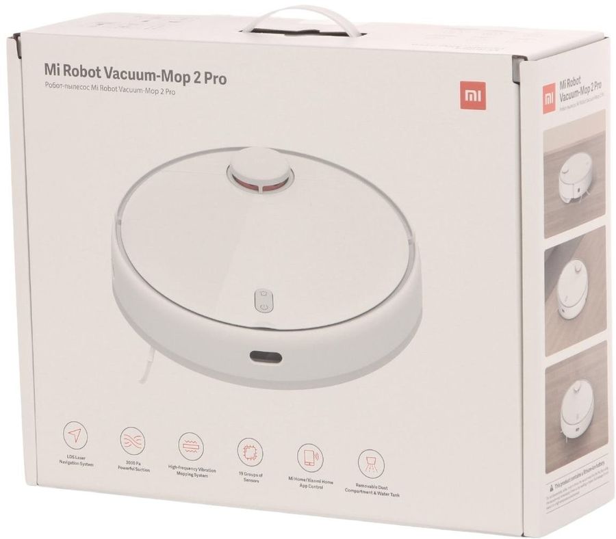 Робот-пылесос Xiaomi Mi Robot Vacuum-Mop 2 Pro EU, белый - купить в ...