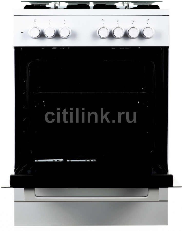 Газовая плита Beko FSM62120DW, электрическая духовка, стеклянная крышка ...