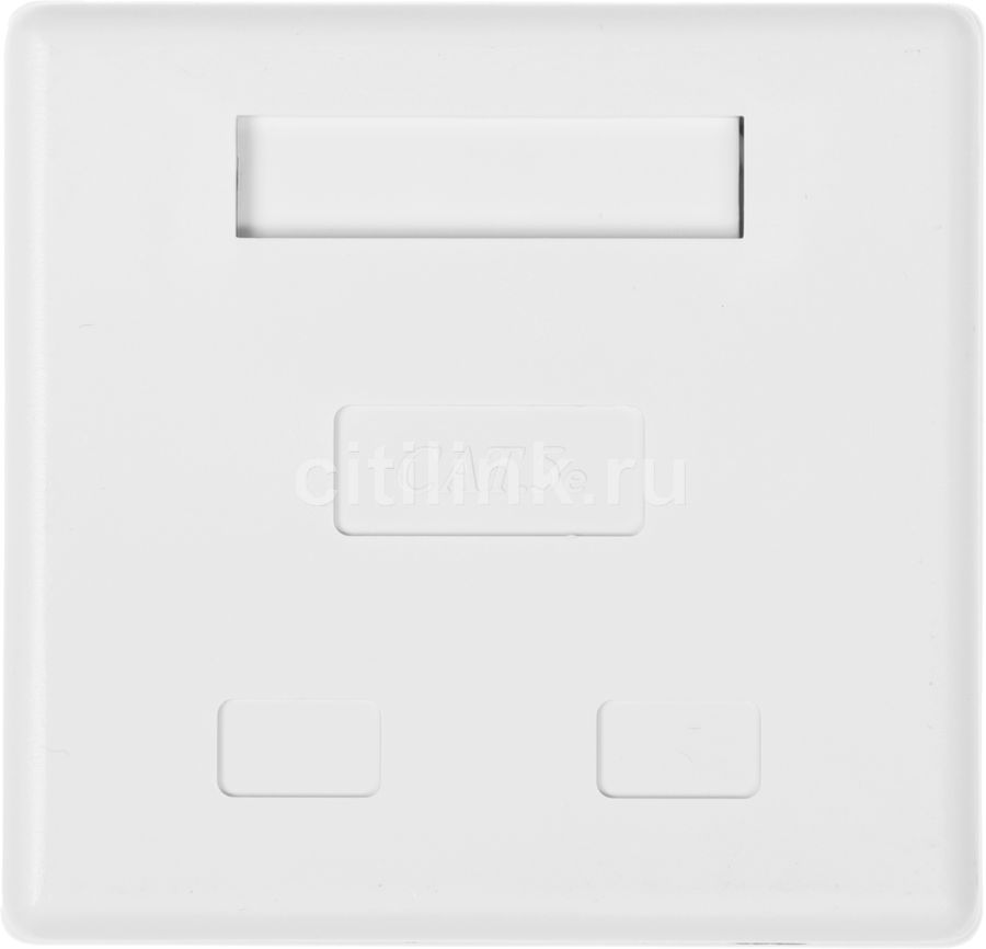 Розетка Hyperline (SB1-2-8P8C-C5E-WH)RJ45 2 кат.5E UTP бел. (упак.:1шт ...
