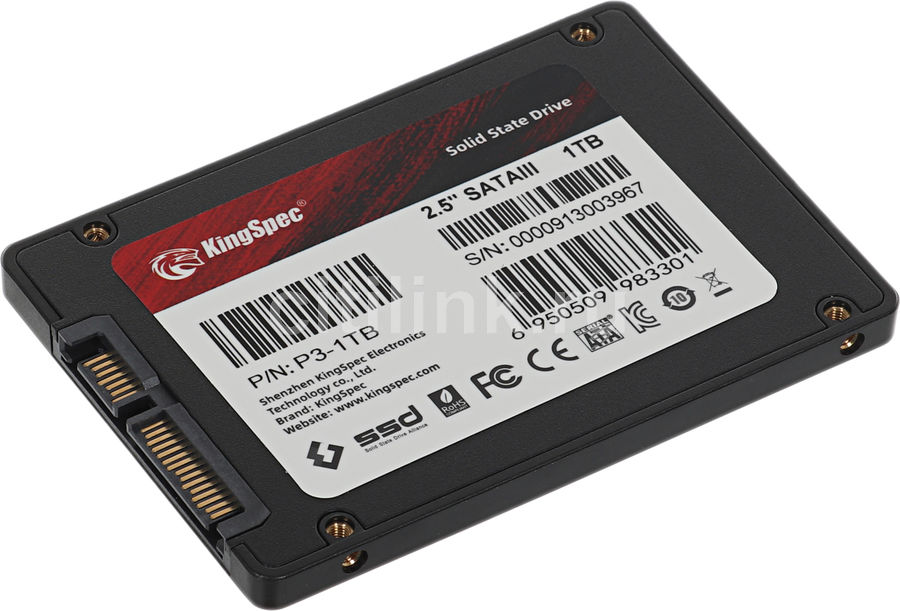 Накопитель SSD Kingspec SATA III 1Tb P3-1TB 2.5" (Б/У) - купить в ...