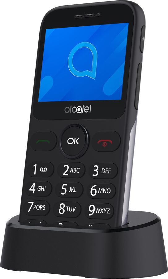Характеристики Сотовый телефон Alcatel 2020X серебристый (1744707 ...