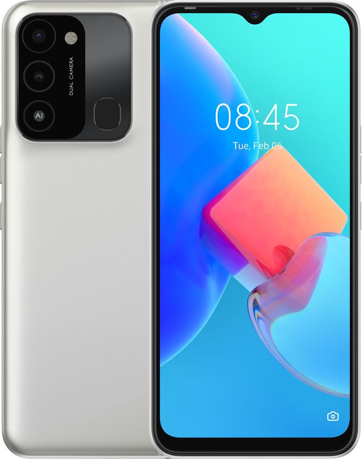  Смартфон TECNO Spark 8C 4/64Gb, серебристый 