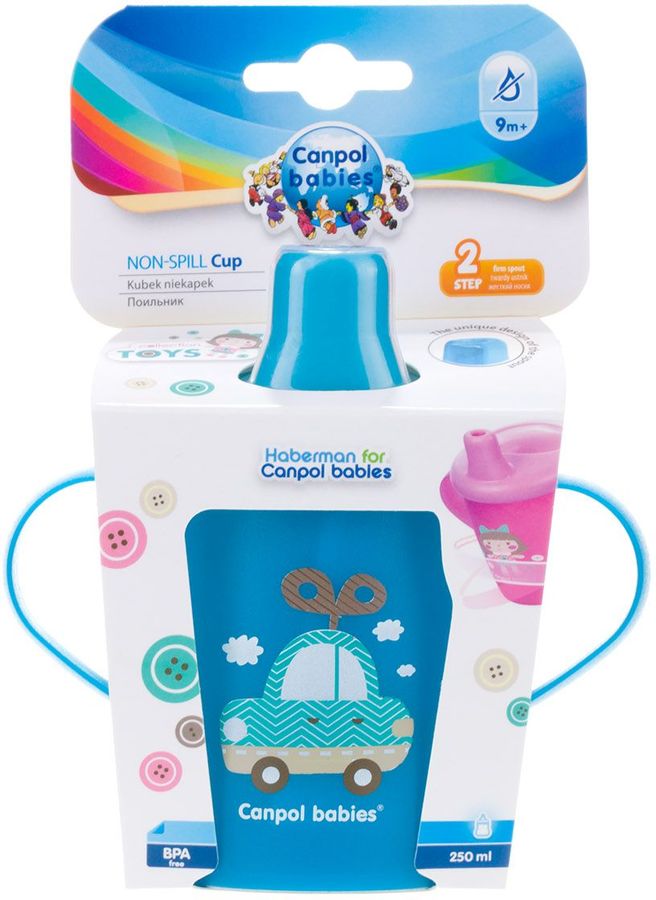 Характеристики Чашка-непроливайка CANPOL BABIES Toys 31/200_blu, 250мл ...