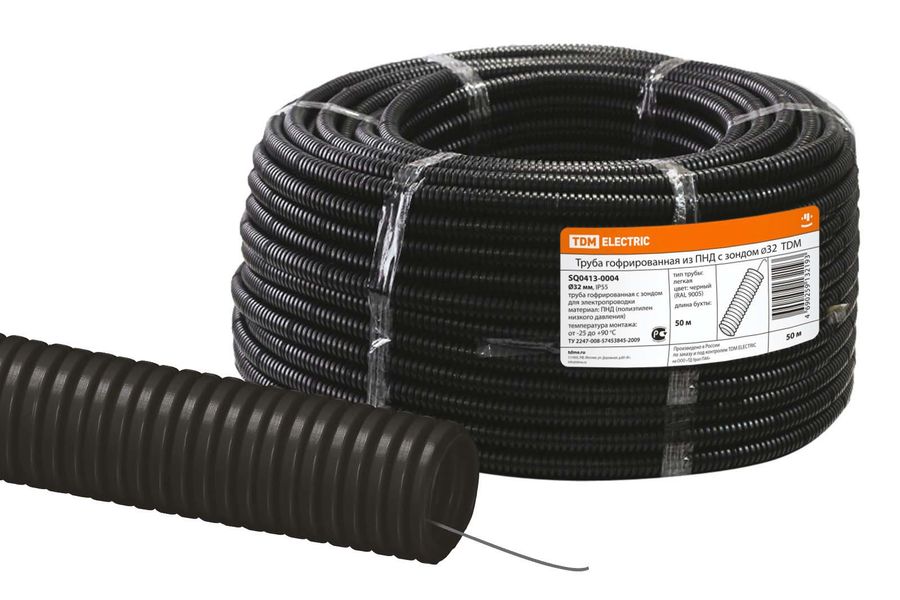 Характеристики Труба гофр. гибкая ПНД Tdm Electric (SQ0413-0004) внеш.D ...