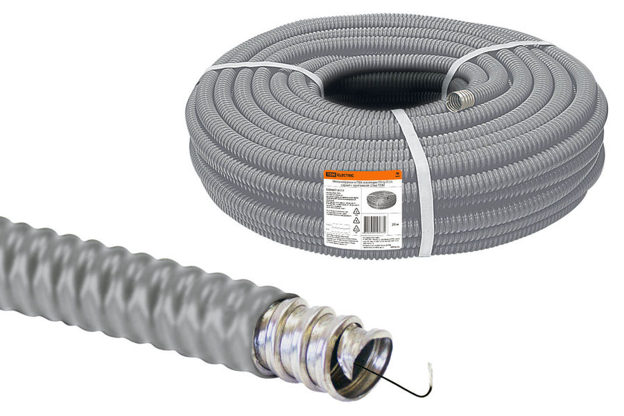 Труба гофр. гибкая ПВХ Tdm Electric (SQ0407-0117) внеш.D=33мм с ...