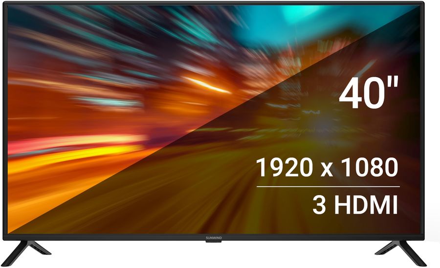 Телевизор LED SunWind 40" SUN-LED40XB201 черный/FULL HD/DVB-T/60Hz/DVB ...