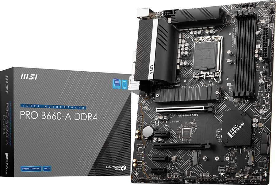  Материнская плата MSI PRO B660-A DDR4, LGA 1700, Intel B660, ATX, Ret 