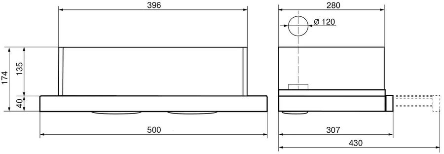 Вытяжка встраиваемая в шкаф 60 см elikor nt6311bx