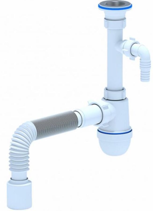 Сифон Ани Пласт C1310 для мойки - купить в Ситилинк | 1795159