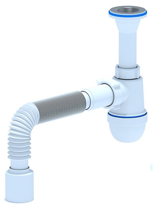 Сифон Ани Пласт C2010 для мойки - купить в Ситилинк | 1795175