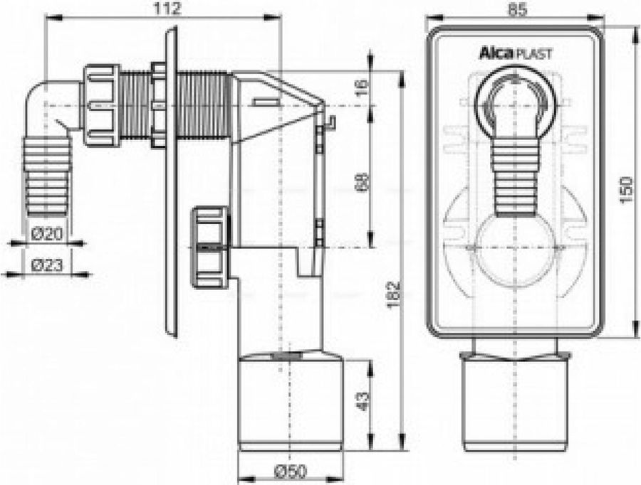 Инструкция, руководство по эксплуатации для сифон AlcaPlast APS3 для ...