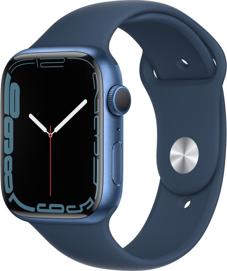 Смарт-часы Apple Watch Series 7 A2474, 45мм, синий - купить в Ситилинк ...