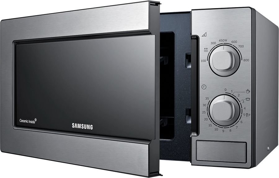 Микроволновая Печь Samsung ME81MRTB/BW 23л. 800Вт серебристый (мех ...