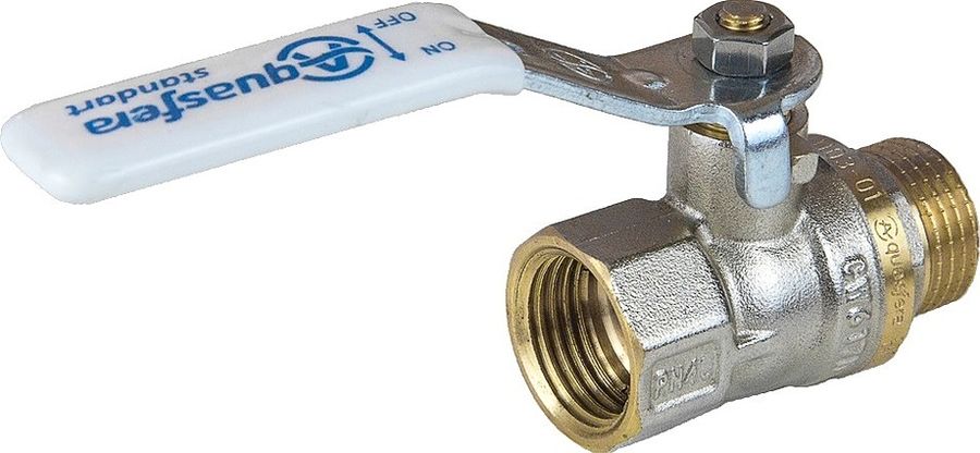 Кран шаровый AQUASFERA Standard 1103-03, запорный, проходной запорный ...