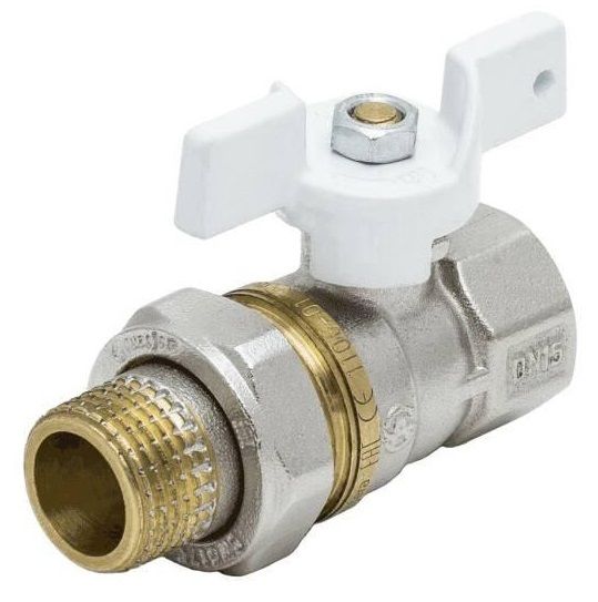 Кран шаровый AQUASFERA Standard 1107-03, запорный, проходной запорный ...
