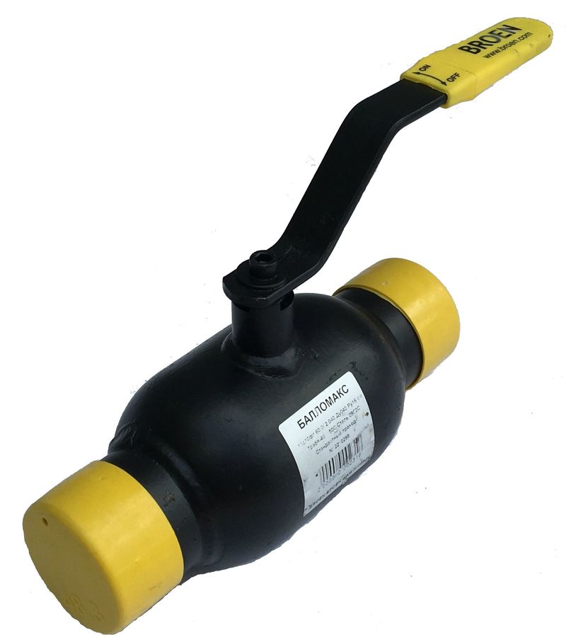 Кран шаровый BROEN 11с10фт КШТ 60.002.020.А.16, запорный, проходной ...