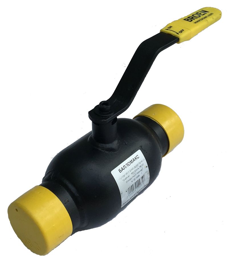 Кран шаровый BROEN 11с10фт КШТ 60.002.025.А.16, запорный, проходной ...