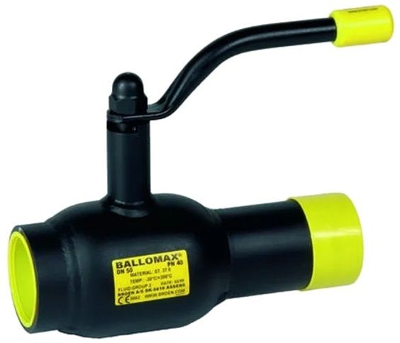 Кран шаровый BROEN Ballomax КШТ 60.101.020.А.40, запорный, прямой, 3/4 ...