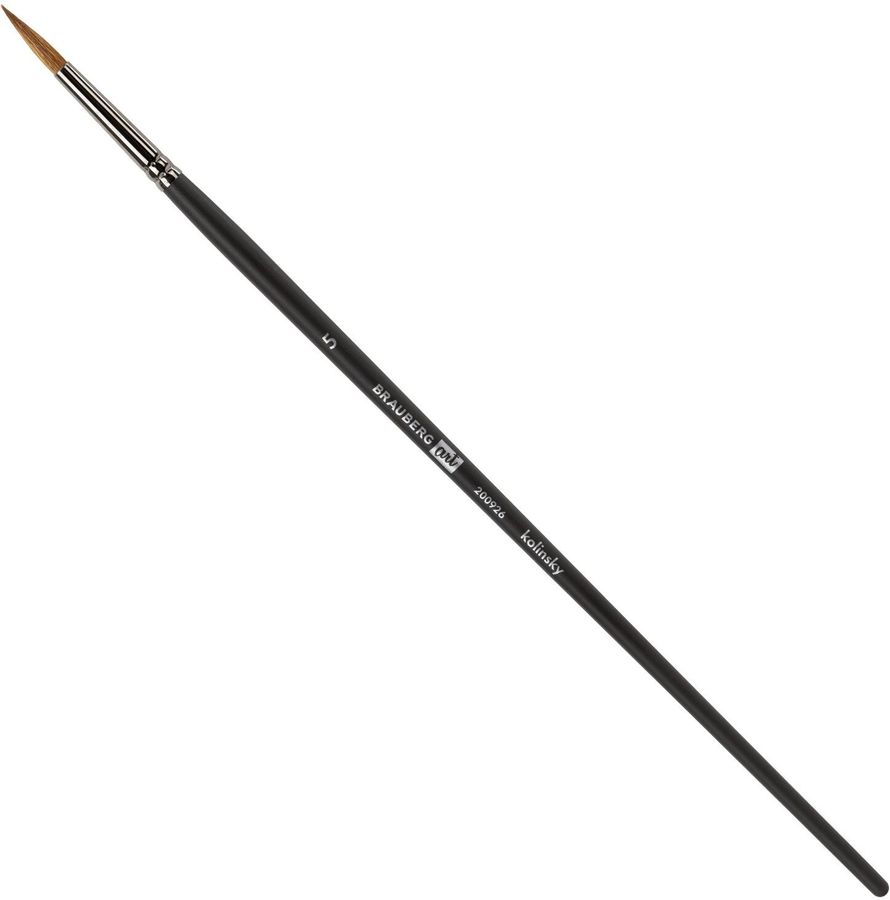 Кисть BRAUBERG 200926, художественная, из волоса колонока, круглая, №5 ...