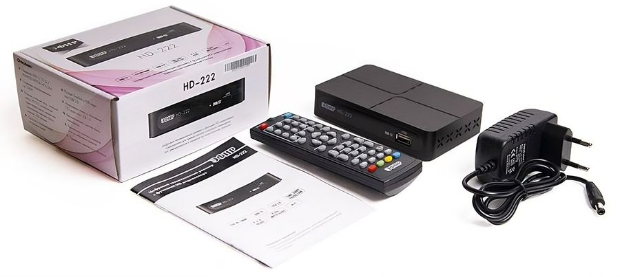 Ресивер DVB-T2 Сигнал Эфир HD-222, черный - купить в Ситилинк | 1838009