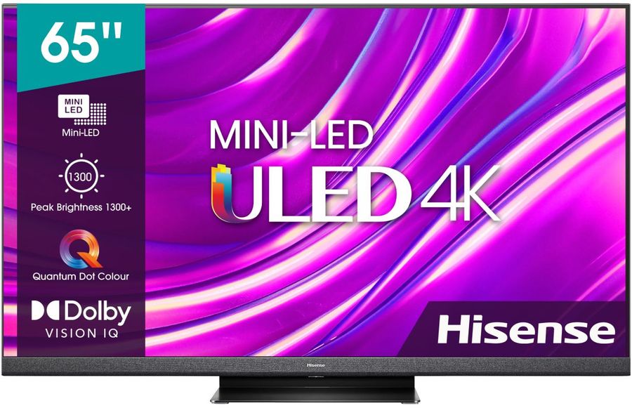 65" Телевизор Hisense 65U8HQ, ULED, 4K Ultra HD, темно-серый, СМАРТ ТВ ...