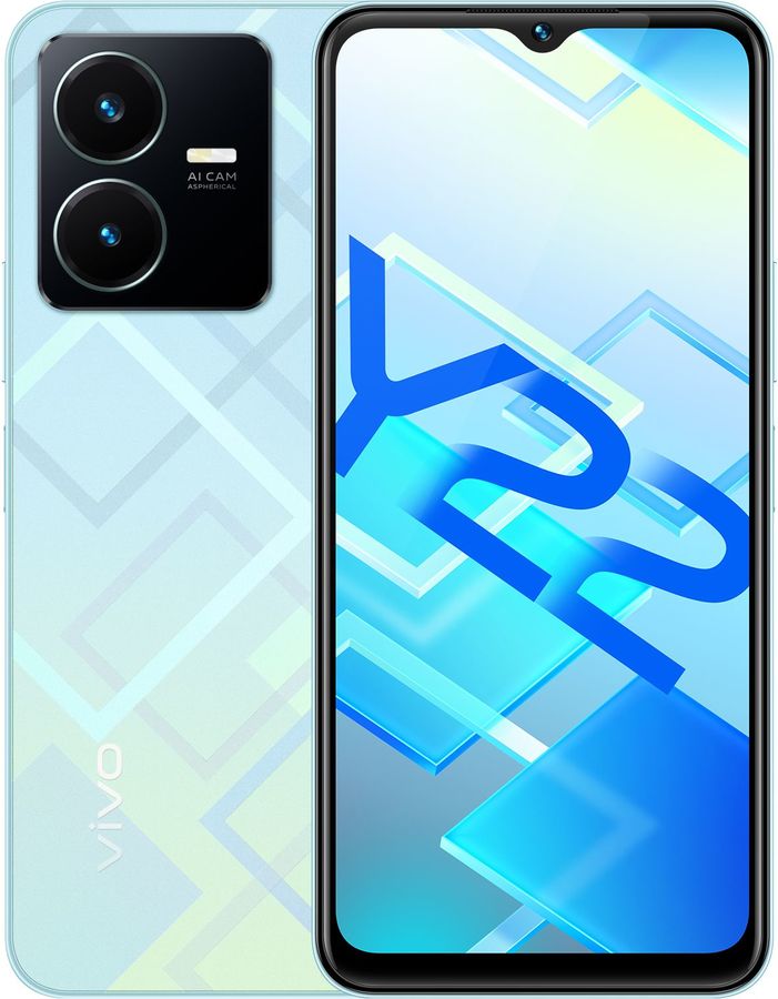 Смартфон vivo Y22 4/64Gb, зеленый – купить в Ситилинк | 1851337