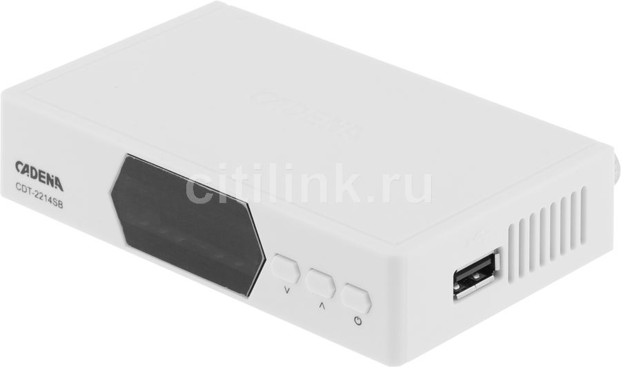 Услуги на ресивер DVB-T2 Cadena CDT-2214SB, белый (1870508) в интернет ...
