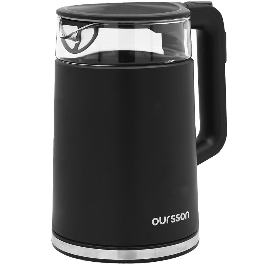 Купить Кофе для чайник электрический Oursson EK1733WD/BL, черный в ...