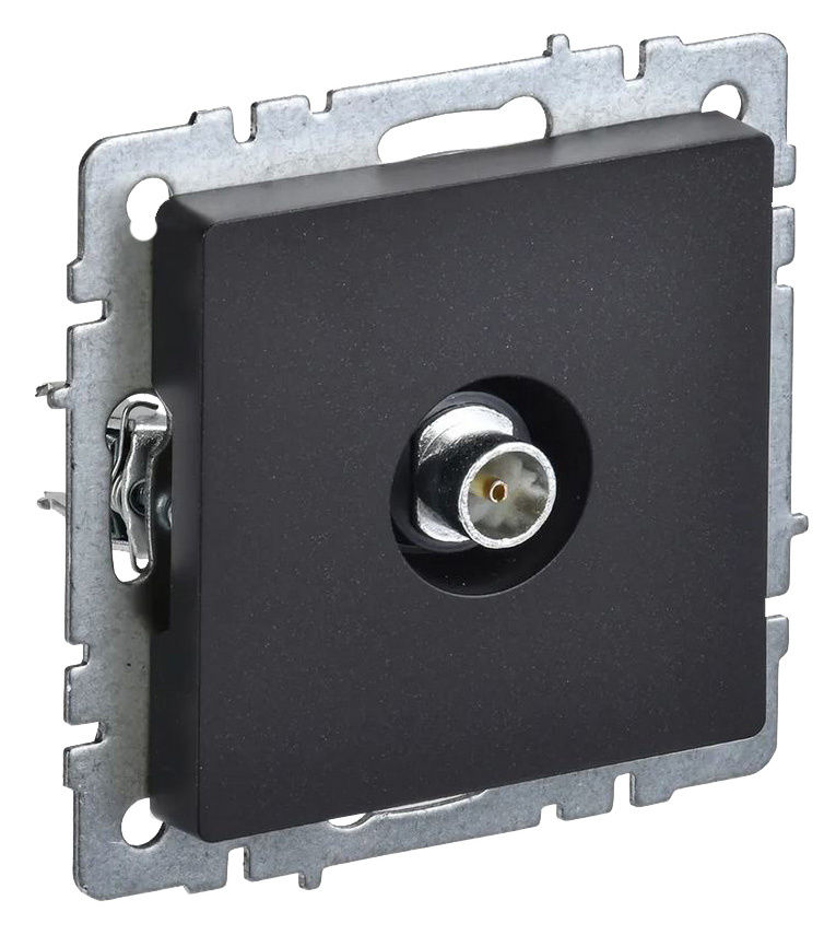 Характеристики Розетка телевизионная IEK Brite РТВ11-0-БрЧ, одинарная ...